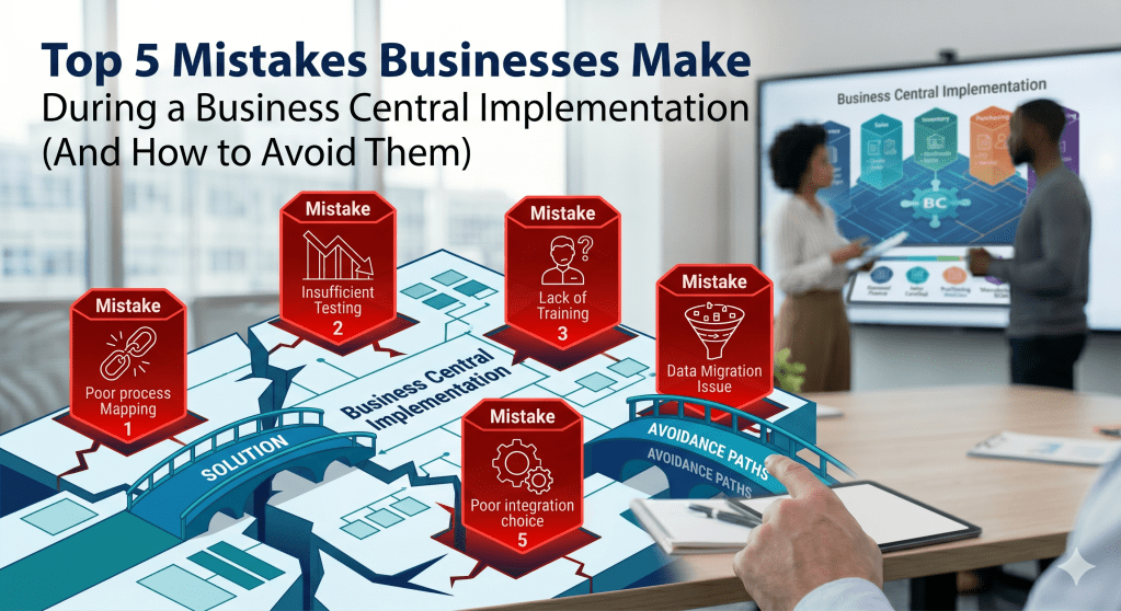 Top 5 Mistakes Businesses Make During a Business Central Implementation (And How to Avoid Them)